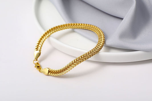 6mm Gold Plated Cuban Bracelet