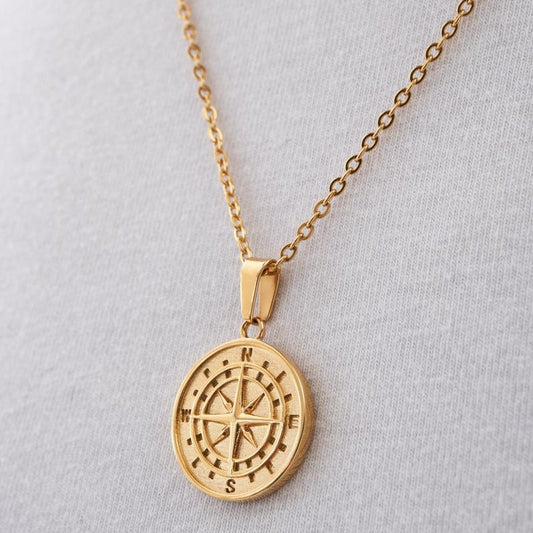 Brass Compass Pendent